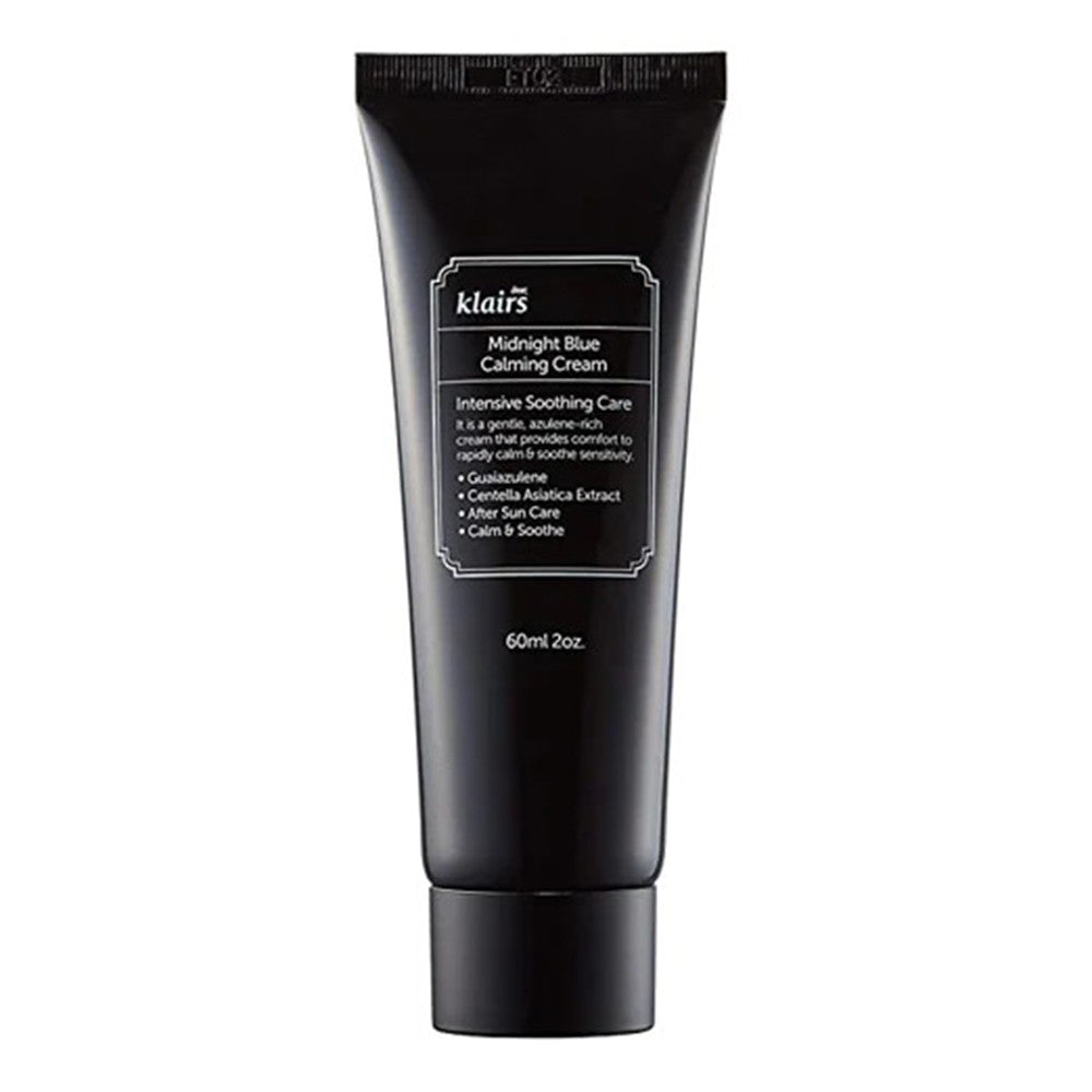 klairs Midnight Blue Calming Cream (Tube) for Oily Acne Prone and Sensitive Skin 2Oz (60ml)